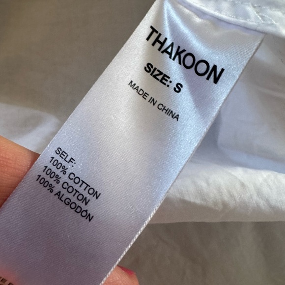 Thakoon Womens White Long Sleeve Blouse White Small - Picture 5 of 5